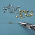 Miniatyrbild 9 av 10: 200 st Crimp Beads Sladd Knutskydd Cap Spännen 1 1 1