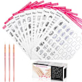 Miniatyrbillede 1 af 10: Practice Nails Nail Practice Sheet Akryl Practice Mat
