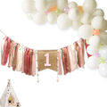 Miniatyrbild 7 av 10: 1:a Barnstolsbanner Färgglad tofs Barnstolsbanner STYLE 2 style 2