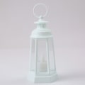 Miniatyrbilde 1 av 10: Led Lantern Candle Lantern HVIT white
