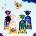 Miniatyrbillede 5 af 7: 50 stk. Eid Mubarak Slikposer Eid Gavepose A A