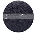Miniatyrbillede 5 af 10: Læder kosmetiktaske Spejl Makeup Pouch SORT black
