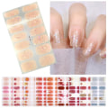 Miniatyrbilde 3 av 10: Franske negleklistremerker Nail Art Sticker 3 3 3