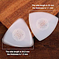 Miniatyrbillede 2 af 10: Guitar Pick Ruan Pick Plectrum BLÅ 2 2 Blue 2-2