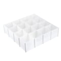 Miniatyrbilde 4 av 10: 5 stk skuffedeler kombinasjonsskillebrett HVIT M M White M-M