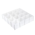 Miniatyrbilde 4 av 10: 5 stk Skuffeinndeler Kombinasjonsskillebrett HVIT L-A L-A White L-a-L-a