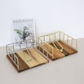 Miniatyrbillede 5 af 10: Servietholder Smedejern trævævsæske GULD STIL 1 STIL 1 gold style 1-style 1