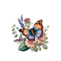 Pikkukuva 1 / 10: Butterfly WC-tarrat kukkaperhostarrat 3 3 3