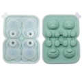 Miniatyrbilde 1 av 10: Ice Cube Mold Ice Making Box GRØN FOUR RITTER FIRE RIST green four grids-four grids