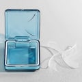 Miniatyrbillede 10 af 10: Plast rejsepilleæske Vandtæt smykkeopbevaringsæske HVID white