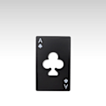 Miniatyrbillede 7 af 10: Creative Poker-formet dåseåbner SORT Black