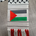 Miniatyrbillede 4 af 10: Palæstina Flag tørklæde Palæstina National Flag Halsklæde 2 2 2