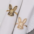 Miniatyrbillede 4 af 10: Påske Servietringe Bunny Ears Servietspænde STYLE 3 STYLE 3 Style 3