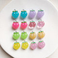 Miniatyrbillede 2 af 10: 10 stk Peach Flat Resin Charms Pendant Peach Charms Frugt 3
