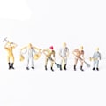 Miniatyrbillede 5 af 10: 10/25 stk. Byggearbejder Modelbygning Mennesker Figurer 3 3 3