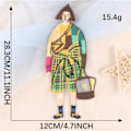 Miniatyrbilde 1 av 10: Broderilapp Brodert klut limt inn 6 6 6