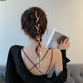 Miniatyrbild 5 av 10: Crystal Chain Hårnål Dangle Hårnål C C C