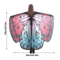 Miniatyrbillede 2 af 10: Butterfly Cape Butterfly Wings sjal 07 07 07