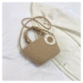 Miniatyrbillede 1 af 10: Bomuldsvævet taske Sommer strandtaske KHAKI khaki