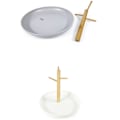 Miniatyrbillede 6 af 10: Trægren Opbevaringsbakke Nøgleophæng HVID KVADRAT FIRKANT White Square-Square
