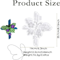 Miniatyrbillede 1 af 4: 3D Cross Butterfly Resin Silikone Forme Cross Butterfly Resin