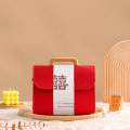Miniatyrbillede 1 af 10: Filt Tote Bag Bryllupshåndtaske RED M red M