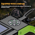 Miniatyrbild 3 av 10: Nödradio Handvev Solar Laddning 5000mAh Power Bank black
