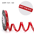 Miniatyrbild 1 av 10: 1Rullsilkesband Cake Band BREDD 1CM - RÖD BREDD 1CM - RÖD width 1cm - red