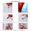 Miniatyrbillede 7 af 10: Practice Nails Nail Practice Sheet Akryl Practice Mat