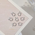 Pikkukuva 1 / 9: 10 KPL 3D Nail Art Kynsikorut HOPEAA SILVER