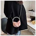 Miniatyrbild 2 av 10: PU Läder Handväska Mini Crossbody Väska VIT White