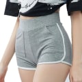 Miniatyrbilde 5 av 10: Cotton Yoga Shorts Skinny Slim Short Pants GRØNN L green L