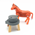 Miniatyrbillede 4 af 10: Horse Circling Legetøj Elektrisk Hest Model A-RED A-RED A-red