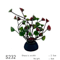 Miniatyrbilde 3 av 10: 20 stk Aquarium dekorative kunstige blader simuleringsanlegg S229