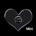 Miniatyrbillede 1 af 8: Akryl tommelfingerbogstøtte Hjerteformet bogsideholder XS XS
