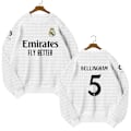 Miniatyrbillede 3 af 3: Real Madrid Hjemme fodboldtrøje sweatshirt hoodie til børn Vinicius No. 7 VINI JR 130