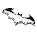 Miniatyrbillede 9 af 10: 2 stk Bat Car Badge Bat Shape Badge Metal Emblem Sticker SORT black