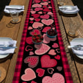 Miniatyrbillede 5 af 9: Valentinsdag Bordflag Bordløbere C C C