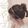Miniatyrbillede 9 af 9: Metal Waves pandebånd tynde hårbånd ROSE GOLD 2 ROSE GOLD 2 Rose Gold 2