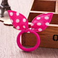 Miniatyrbillede 4 af 10: 1/10 STK Elastiske hårbånd Bunny Ears Hårreb 10 STK-FARVE 10Pcs-Color Random