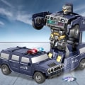 Miniatyrbild 7 av 10: Transformerande Robotmodell Leksak Elbil A A A
