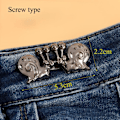 Miniatyrbillede 1 af 10: Jeansknapper No-Sying Metalknap SORT SNEGLE SNEGLE black snails-snails