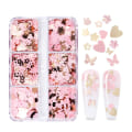 Miniatyrbild 9 av 10: Nagelglitterflingor Nagelpaljetter 6 RASTER - A 6 RASTER - A 6 Grids - A