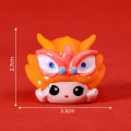 Pikkukuva 9 / 10: Sarjakuva Dragon Ornaments Mikromaisemakoristeet PUNAINEN Red