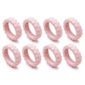 Pikkukuva 1 / 10: 8 kpl / set Matkalaukkujen pyörän kengät Matkalaukun pyörien suoja Pink 8Pcs-8Pcs
