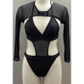 Miniatyrbild 8 av 10: Badkläder Bikini Set BLACK SNAKE TEXTURE L Black Snake Texture L