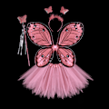 Pikkukuva 1 / 10: Lasten pukurekvisiitta Butterfly Wings setit PINK 4PCS/ SET Pink 4Pcs/set-4Pcs/set