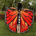 Miniatyrbillede 3 af 10: Butterfly Cape Butterfly Wings sjal 04 04 04