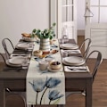 Miniatyrbillede 5 af 9: Blomster Linned Bord Flag Hjem Bord Stof Boligindretning Dug