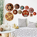 Pikkukuva 6 / 7: 11 kpl Boho Basket Seinätarrat Pyöreät seinätarrat Moderni Boho